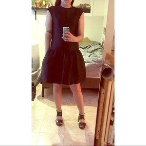 Prabal Gurung black drop waist party dress